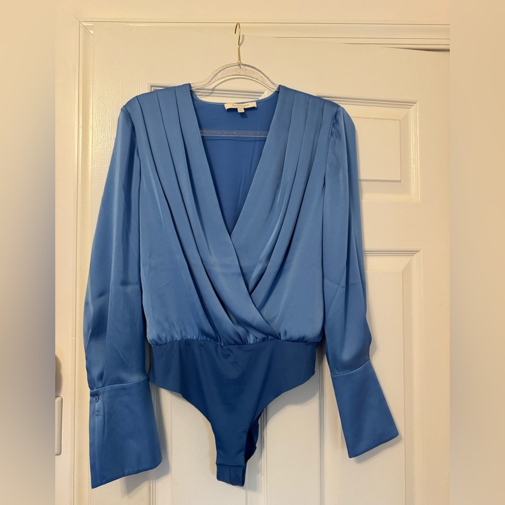 Favorite Daughter - blue long sleeve bodysuit